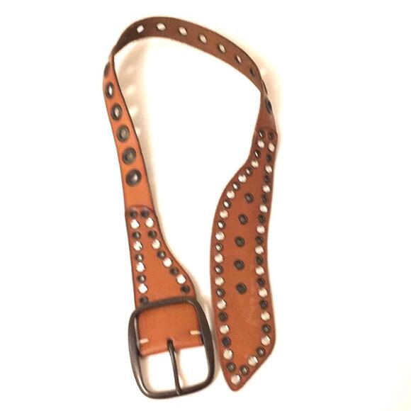 Boho Gap embellished leather studded belt size S